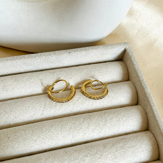 Spiral Earrings (illusion of double piercing)