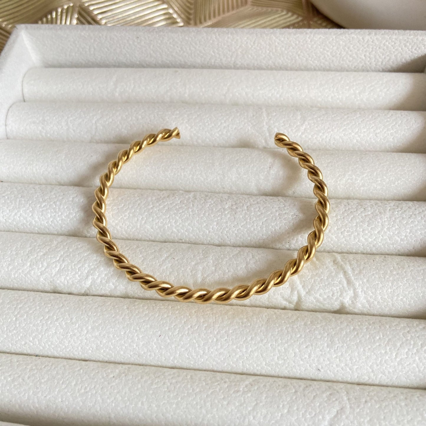 Twisted Cuff Anti tarnish Bracelet