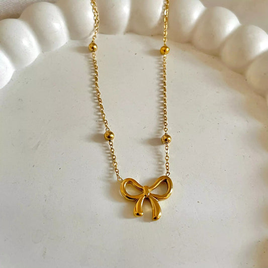 Bow Ribbon Necklace
