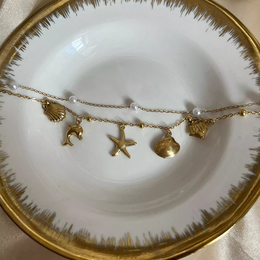 Pema Pearls Charms Bracelet