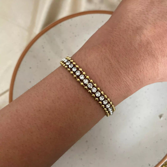 Vila Layered Studded Bracelet