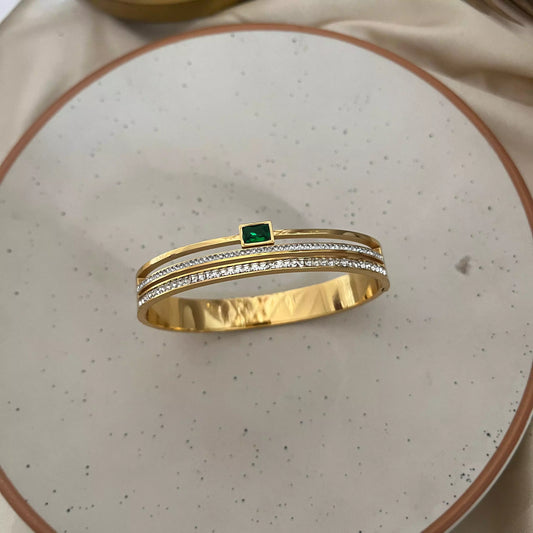 Emerald Studded Bracelet
