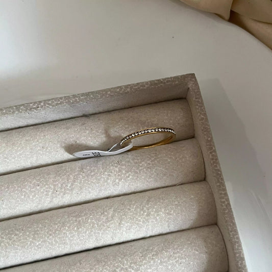 Studded Thin Band Ring