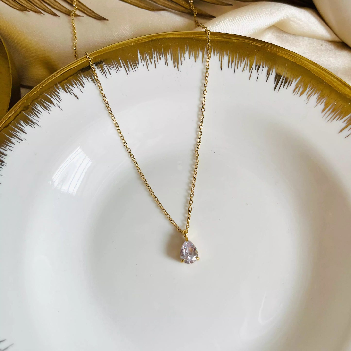 Crystal Drop Necklace