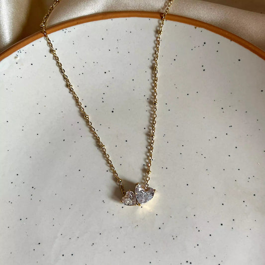Dua Hearts Necklace