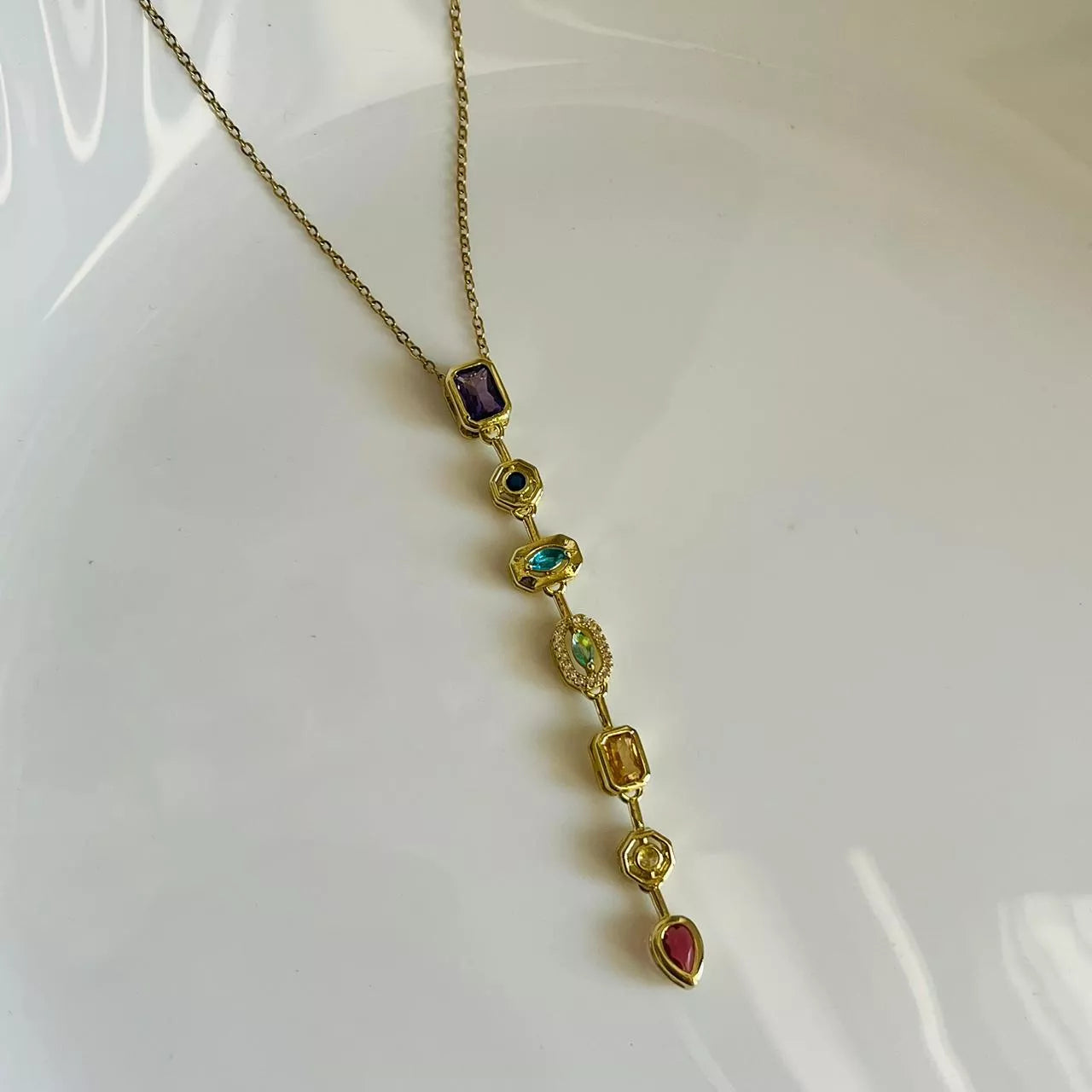 Long Multi Sheen Necklace