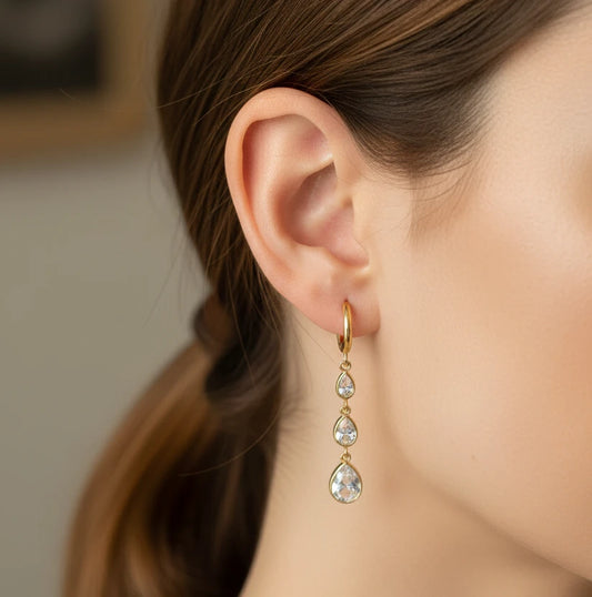 Drop Lined Earrings