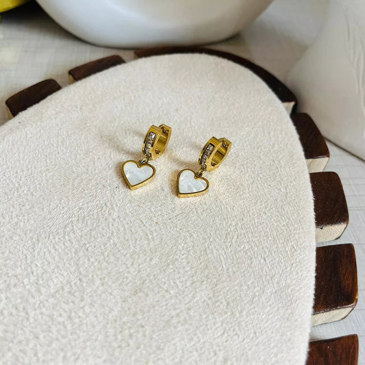 Heart Studded Earrings
