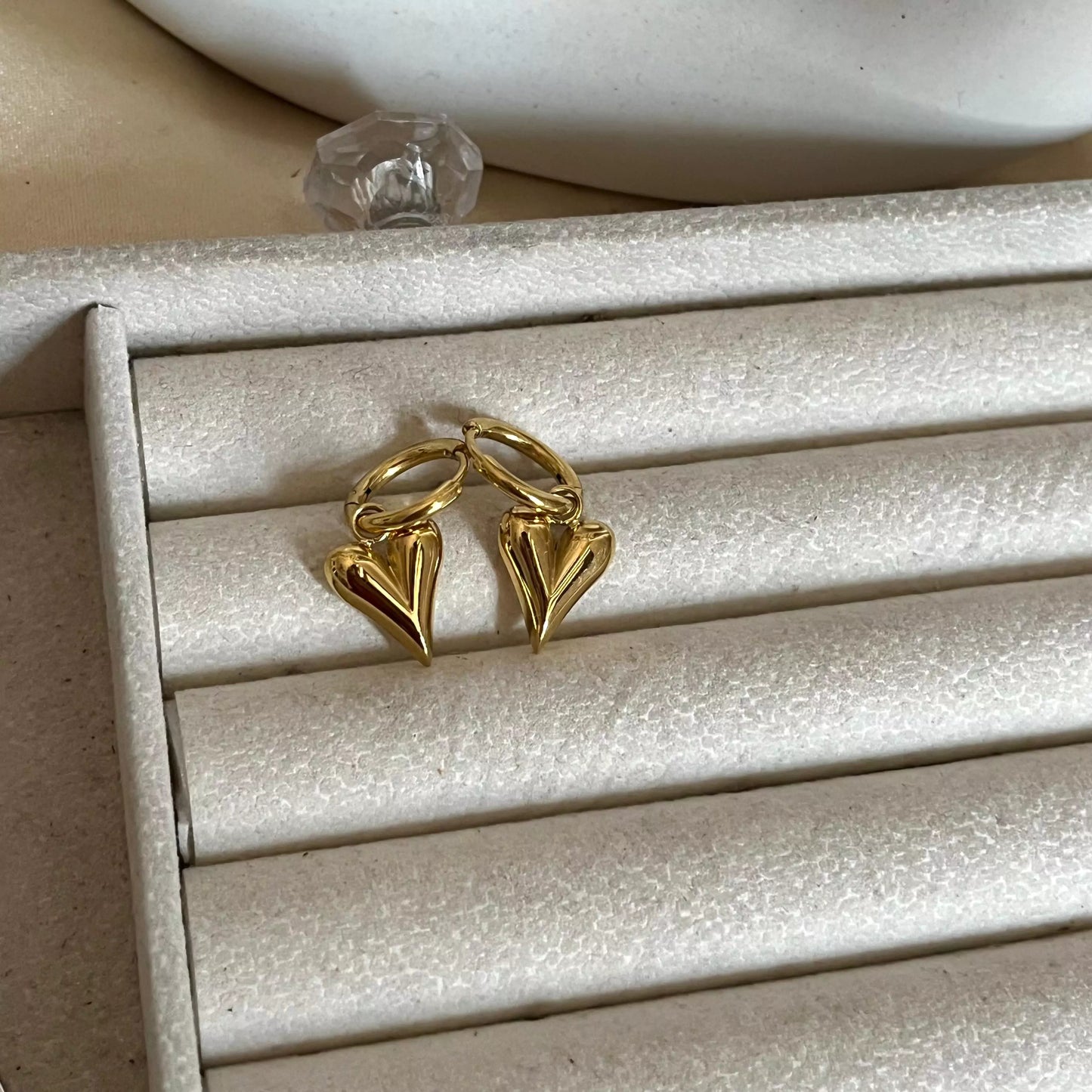 Hexa Heart Earrings