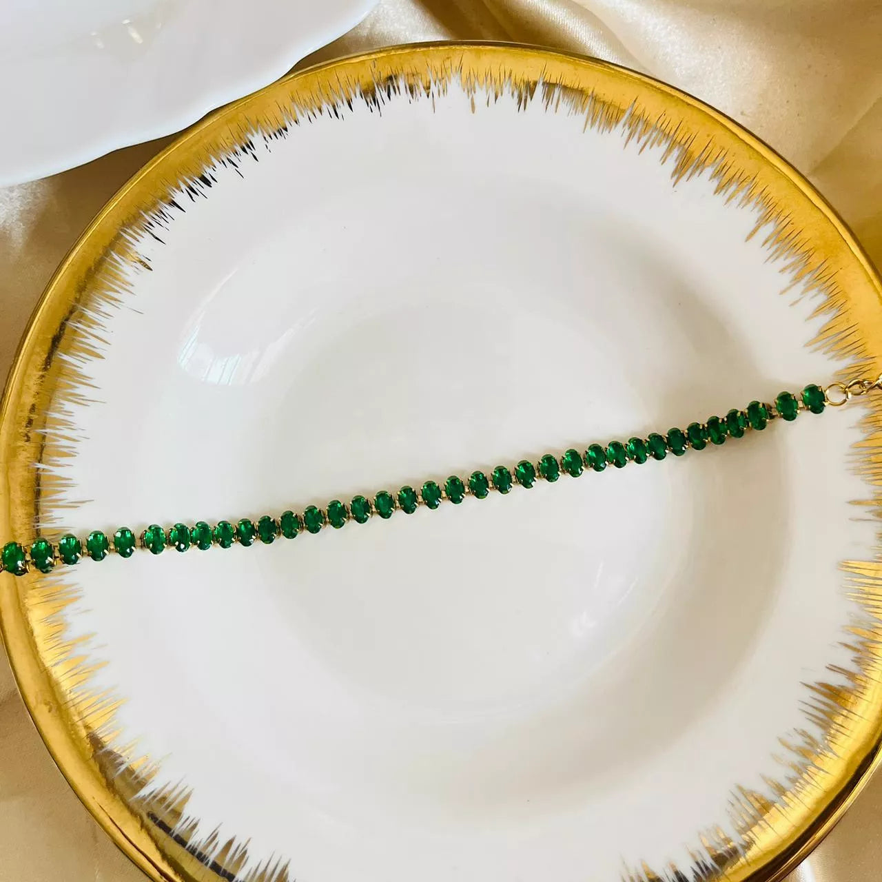 Emerald Stud Tennis Bracelet