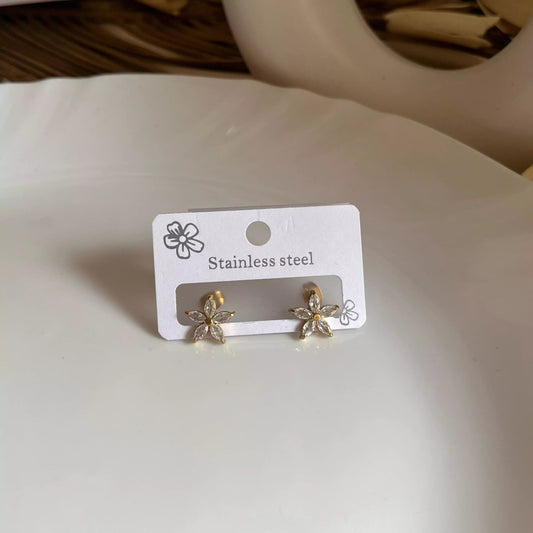 Flower Crystal Studs