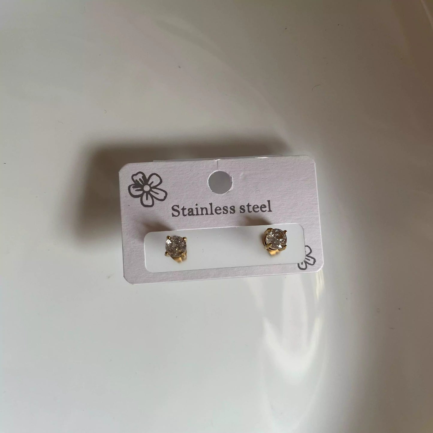Round Crystal Studs