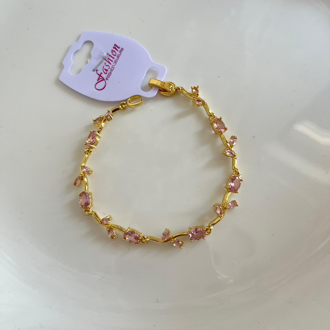 Floral Bracelet- Pink