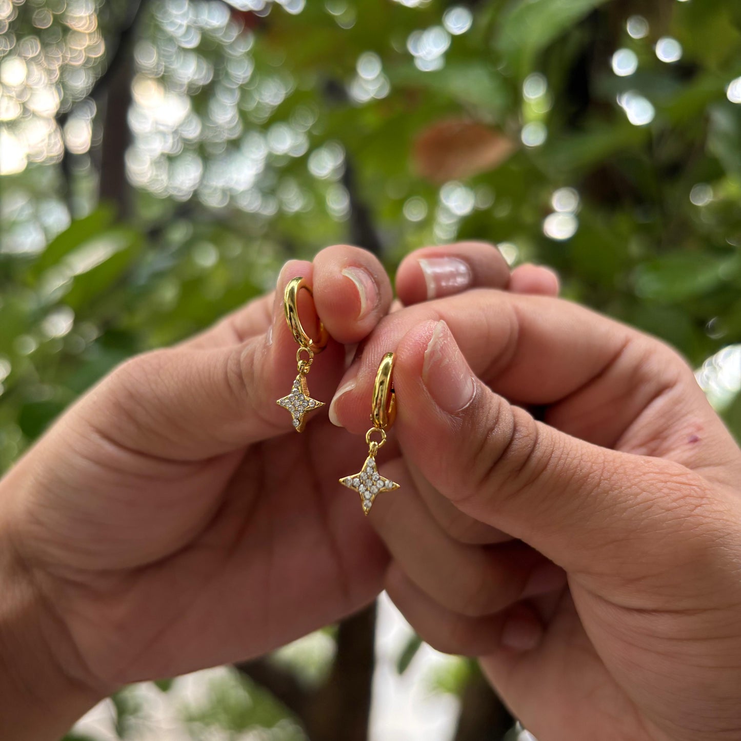 Star Charm Earrings