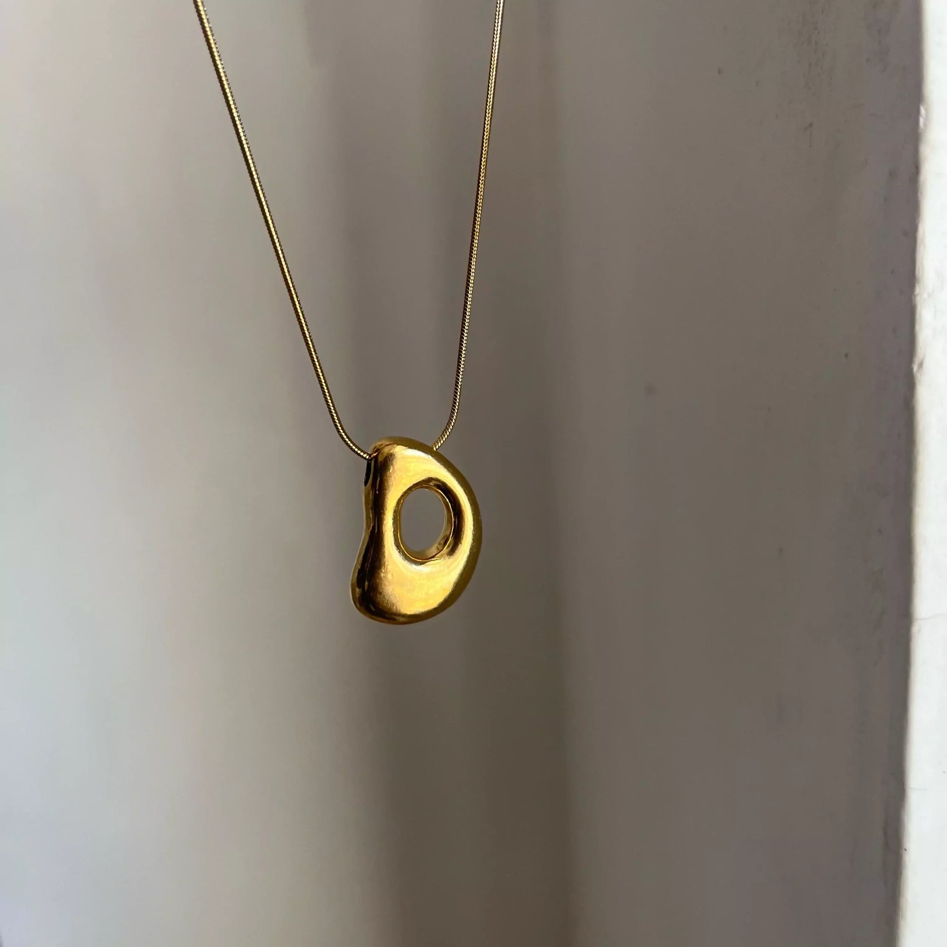 Chunky Initial Necklace- D