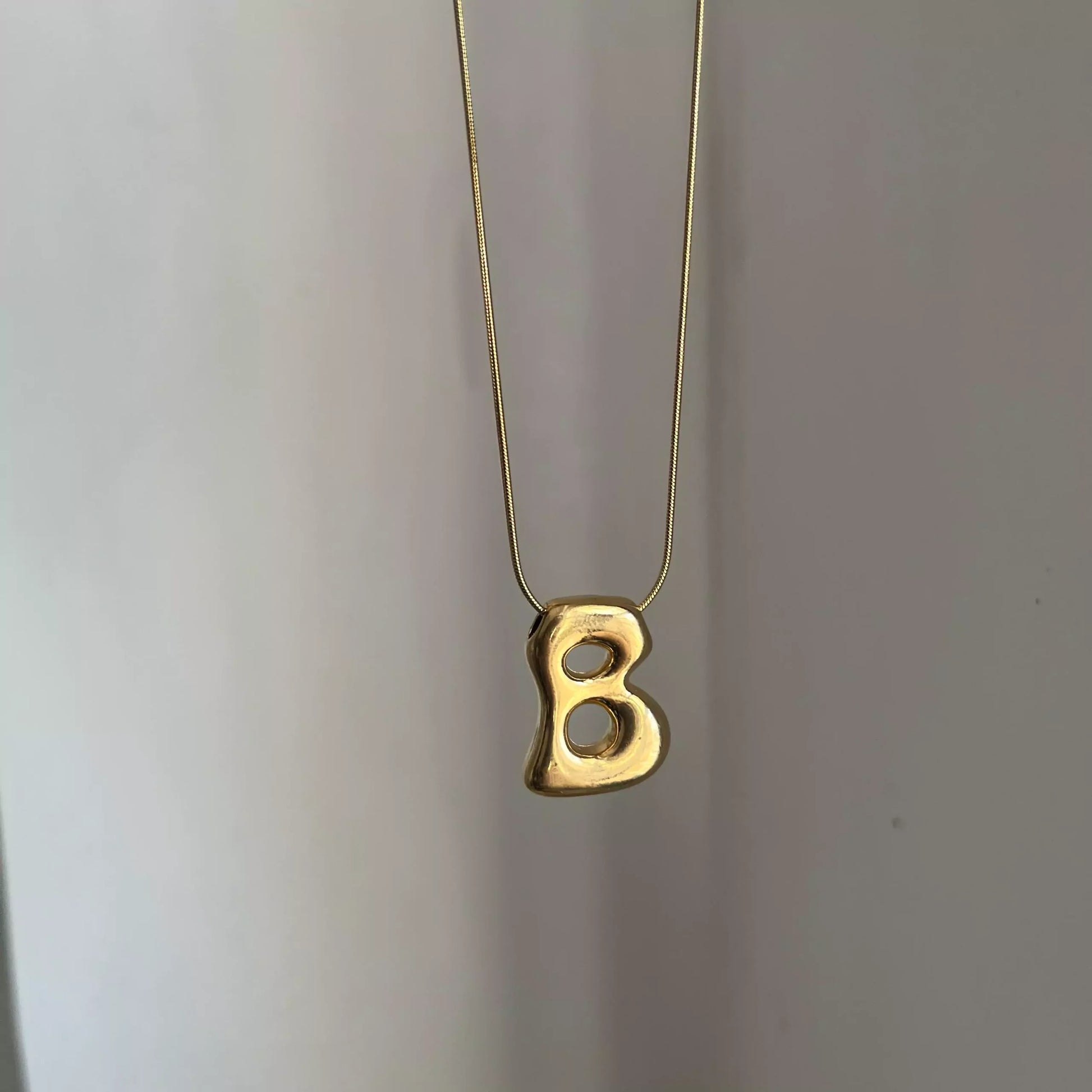 Chunky Initial Necklace- B