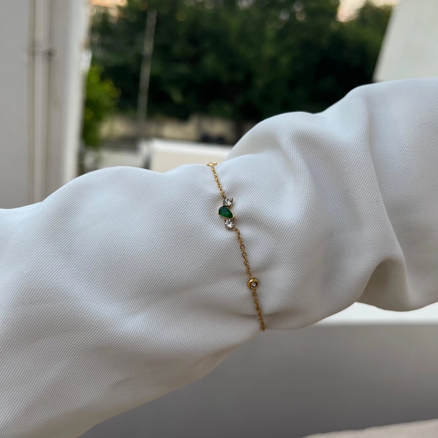 Emerald Stones Bracelet