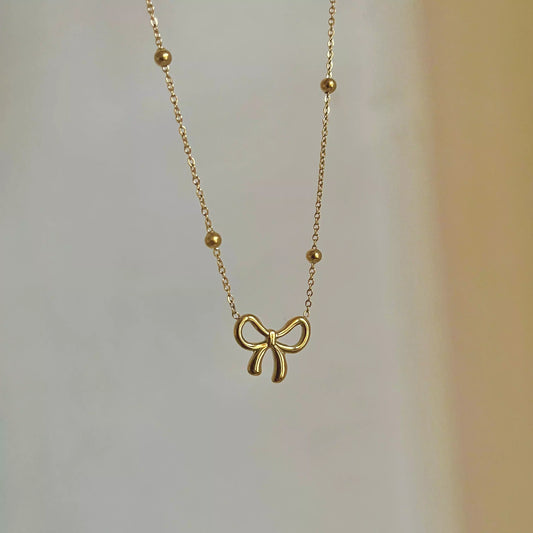 Bow Ribbon Necklace