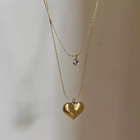 Layered Heartie Necklace