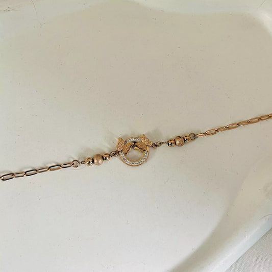 Rose Gold Butterfly Bracelet