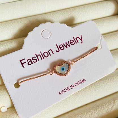 Evil eye Rose gold Bracelet