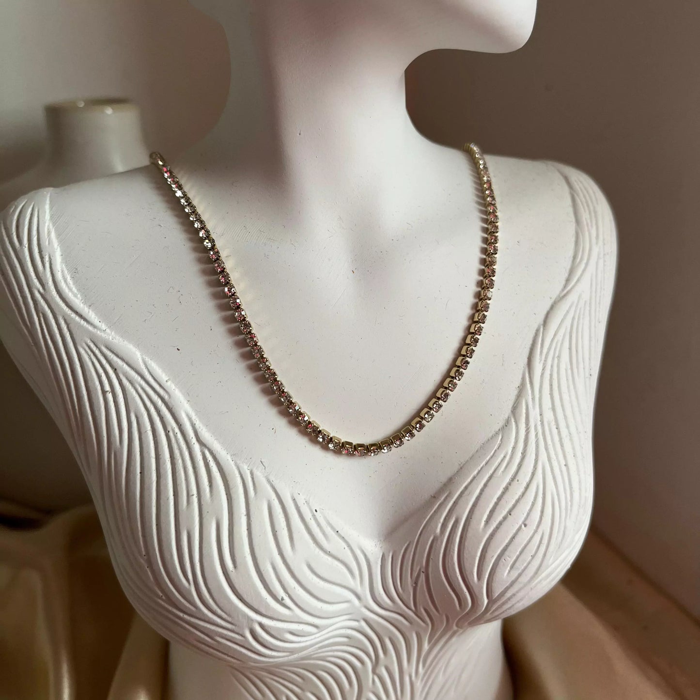 Studded Tennis Necklace