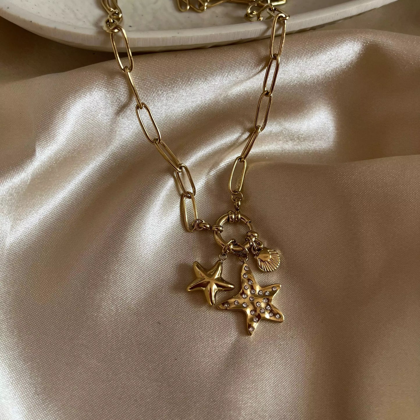 Multi charms Necklace-25