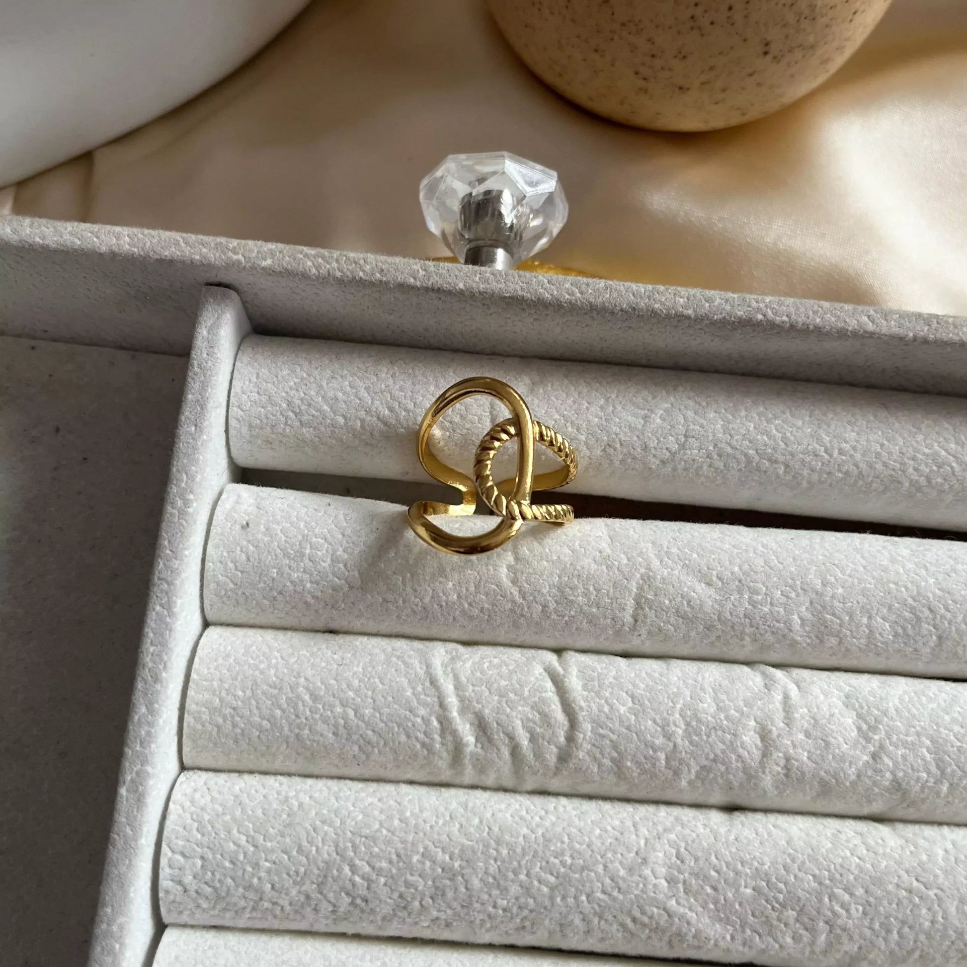 Shara Adjustable Gold plated Ring