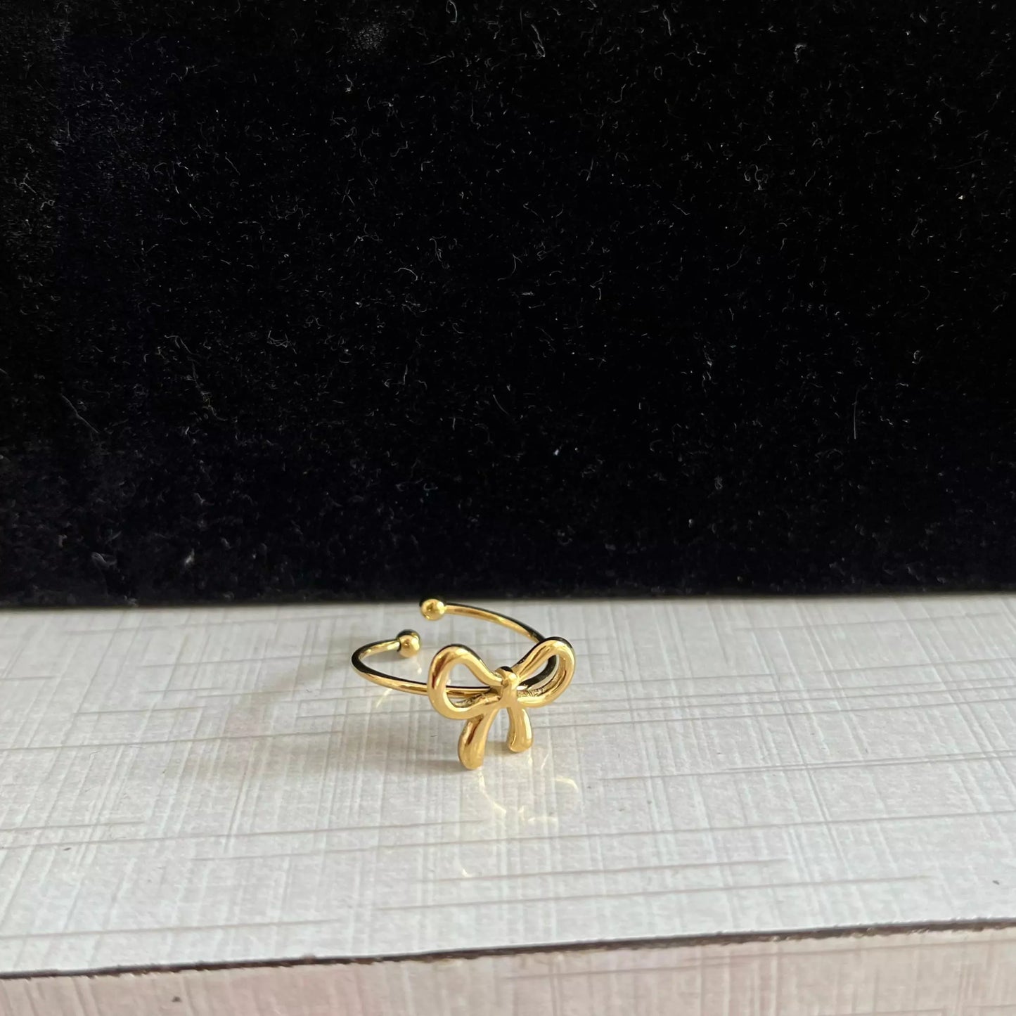 Bow Ribbon Ring- Adjustable