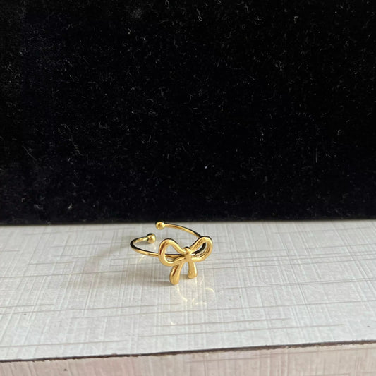 Bow Ribbon Ring- Adjustable
