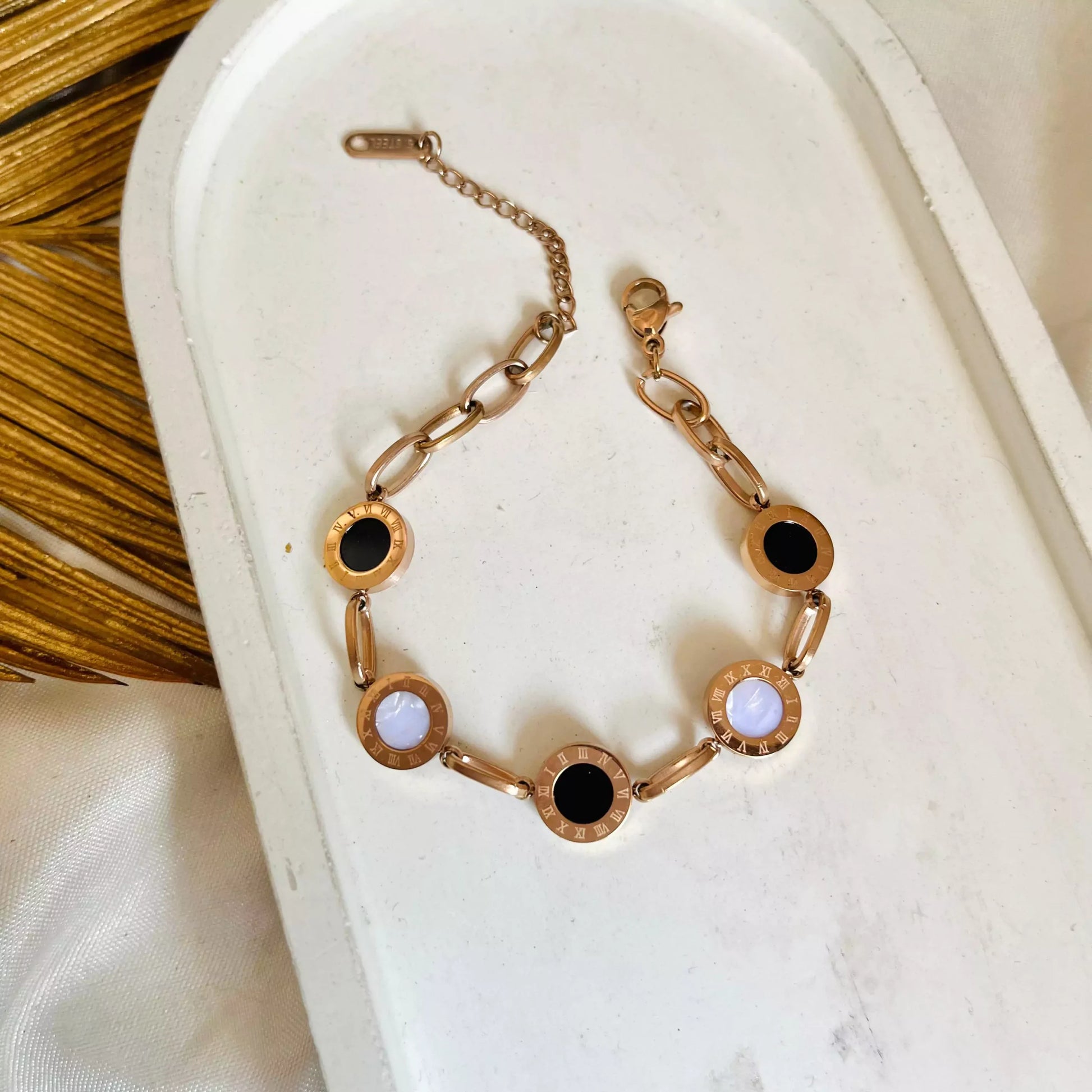 Roman Linked Bracelet