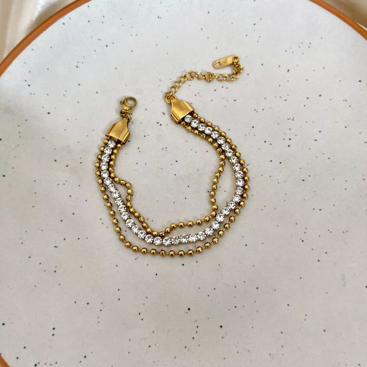 Vila Layered Studded Bracelet