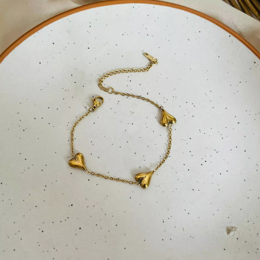 Tri Heart Bracelet