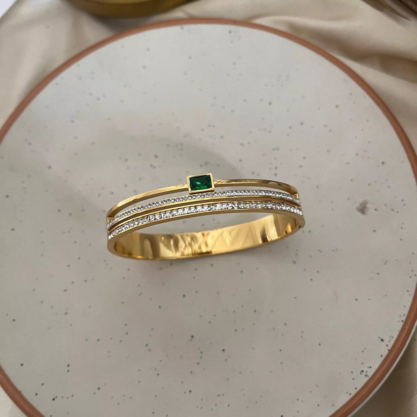 Emerald Studded Bracelet