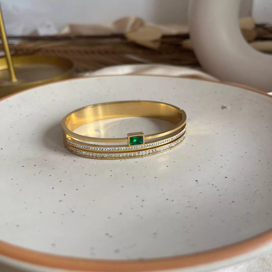 Emerald Studded Bracelet