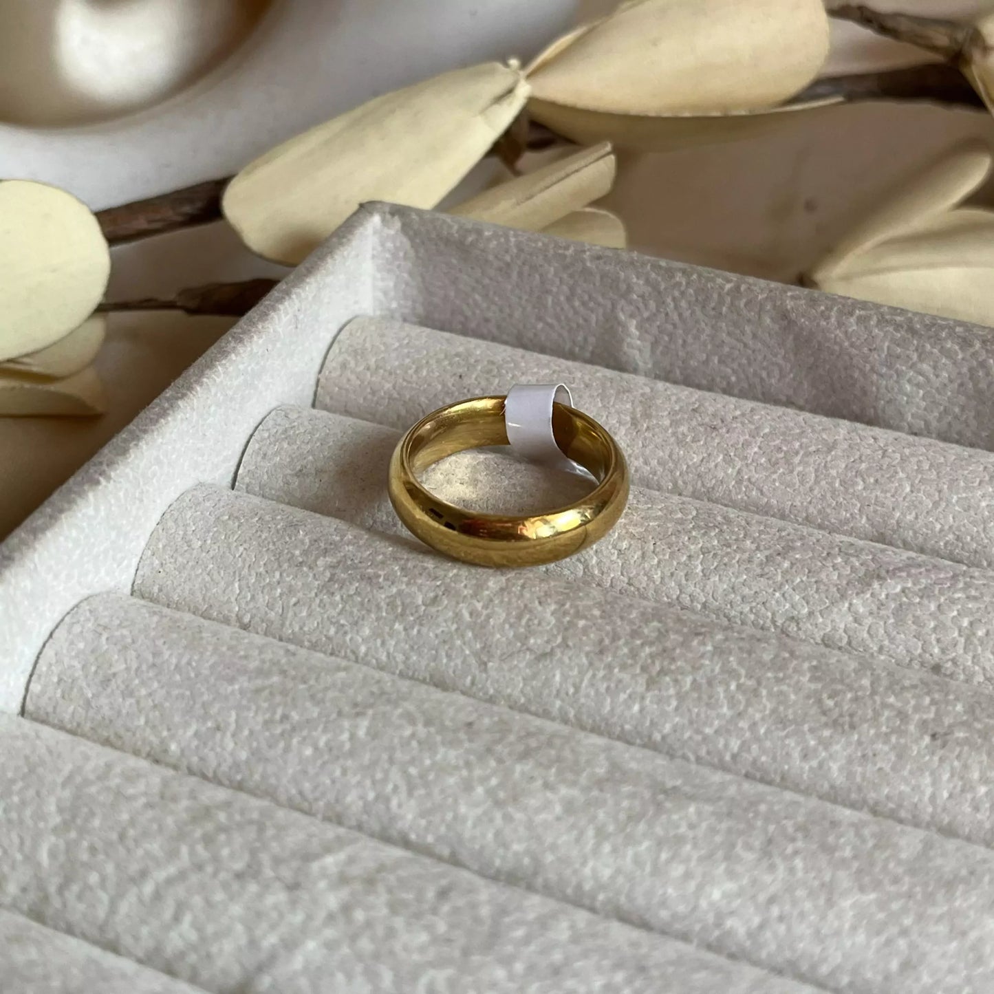 Bold Plain Gold Ring
