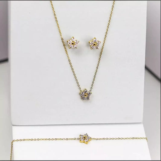 Flower Yena Crystal Combo Set