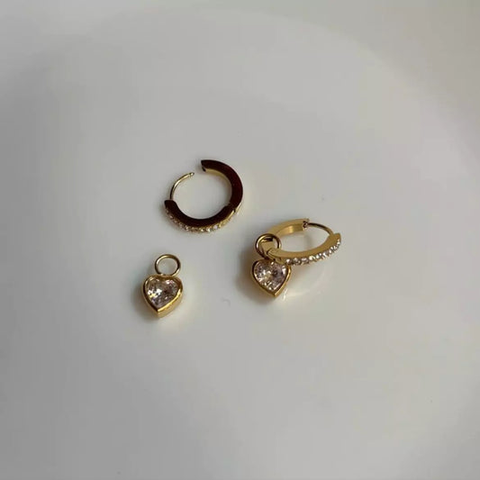 Hearty Studded Earrings
