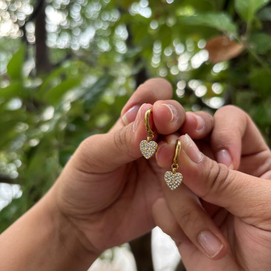 Heart Charm Earrings