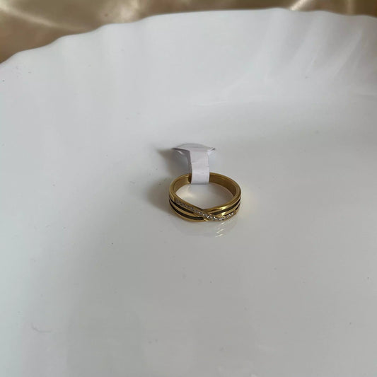 Cross Studded Ring