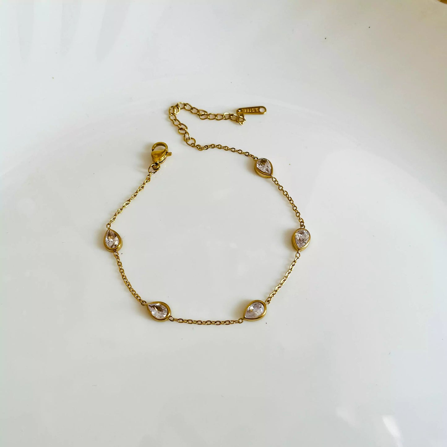 Crystal Drops Bracelet