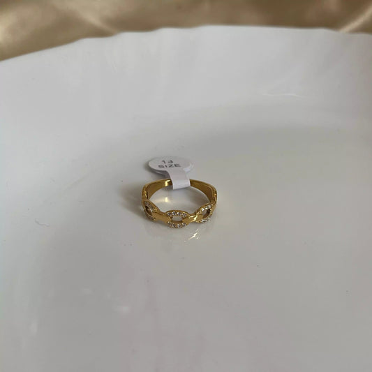 Linked Studded Ring