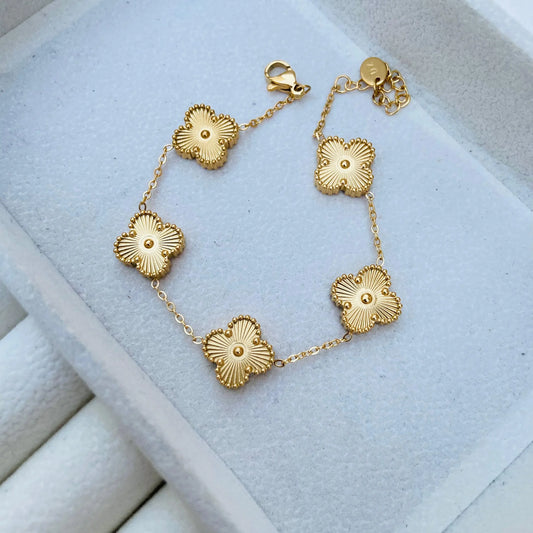 Golden Clover Bracelet