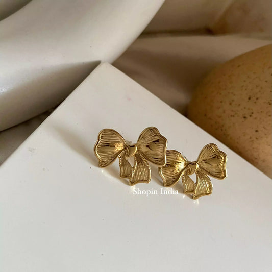 Ribbon Bow Earrings