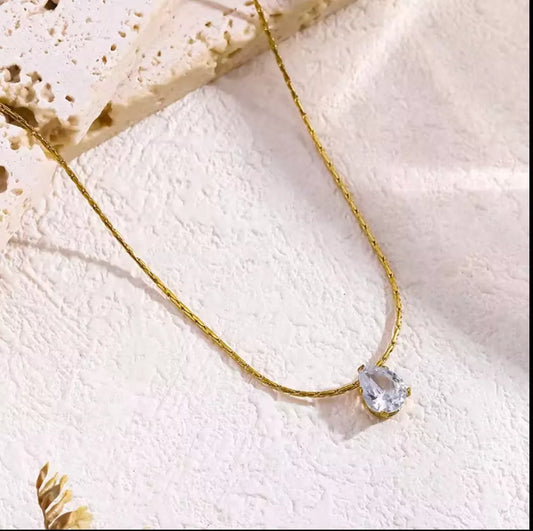 Drop Solitaire Necklaces