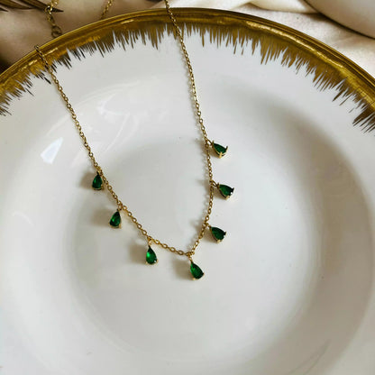 Emeralds Sella Necklace