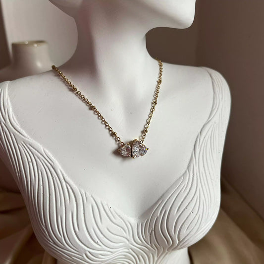 Dua Hearts Necklace