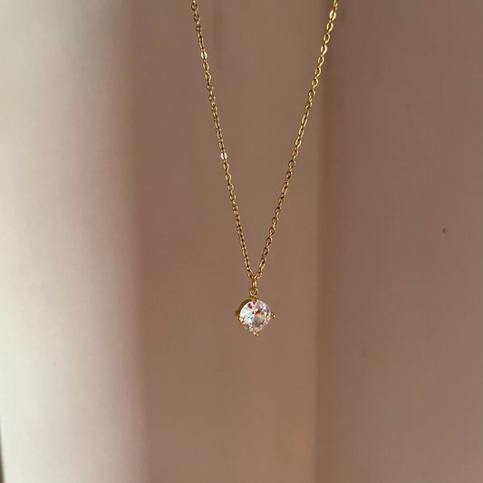 Round Crystal Necklace