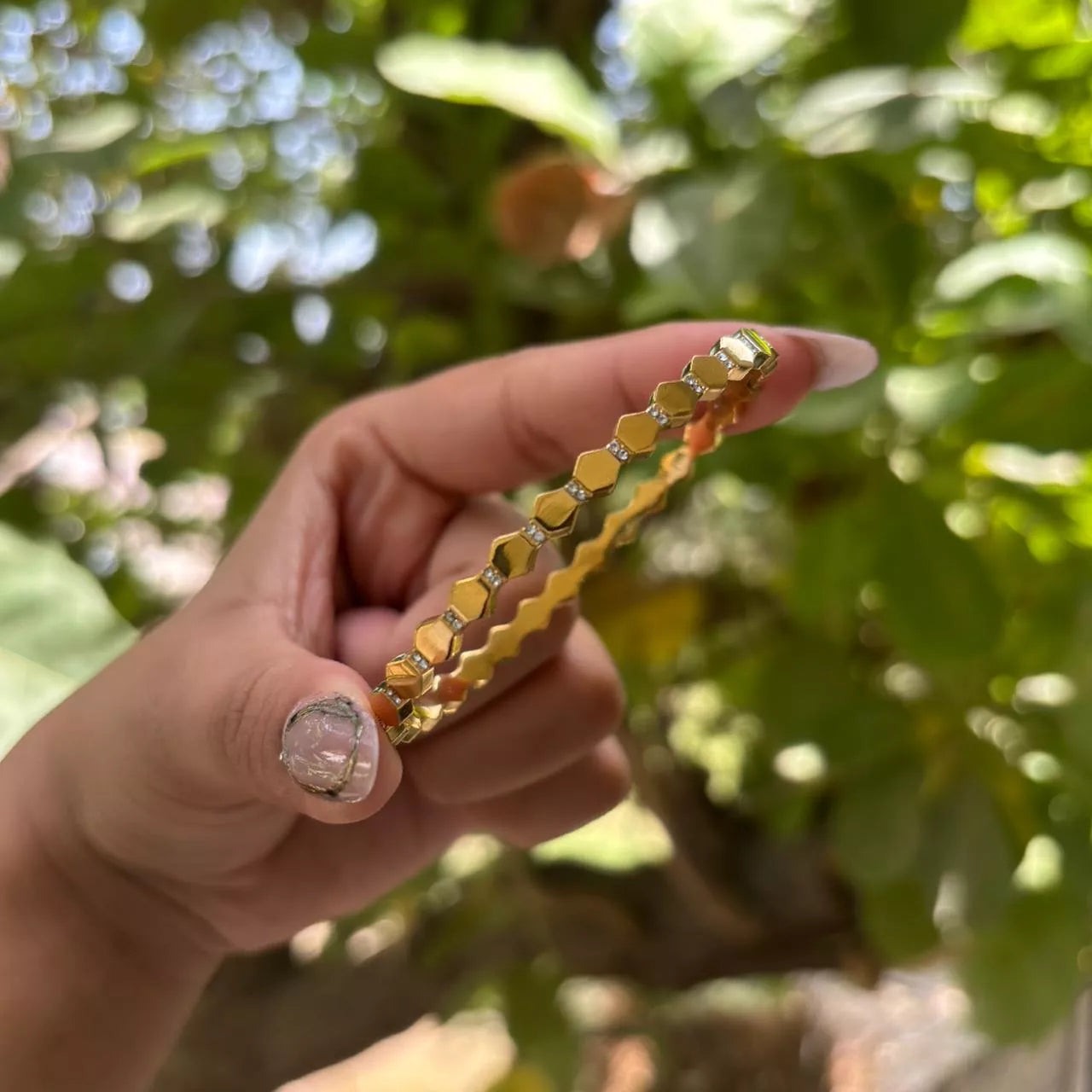 Hexa Studded Bracelet