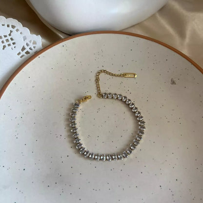 Oval Stone Tennis Bracelet